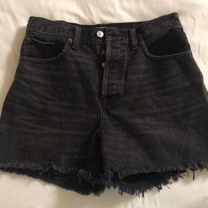Abercrombie & Fitch High Rise Denim Shorts